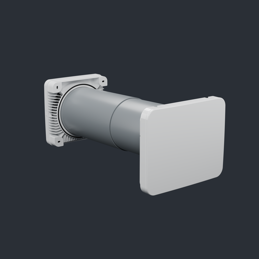 [780160] VENTIT FlowOne 160 – single-room heat recovery ventilation unit (Core, Wi-Fi, White grille)