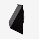 Wall cowl V13 Ø200 black
