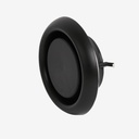 Extract air valve Ø100 black plastic