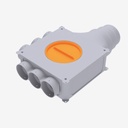 Distributor 6x75 horizontal connection 125/160