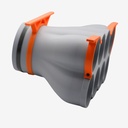 Distribution box cone 8xDN90, throat 160