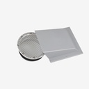 Air cowl exhaust/outdoor  male Ø160 grey