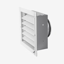 Wall louver V13 Ø125 white