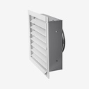 Wall louver V13 Ø160 white
