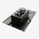 Roof pipe VS125 black steel 